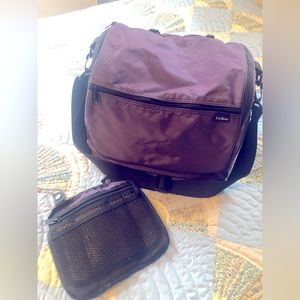 LLBean travel tote, large, purple